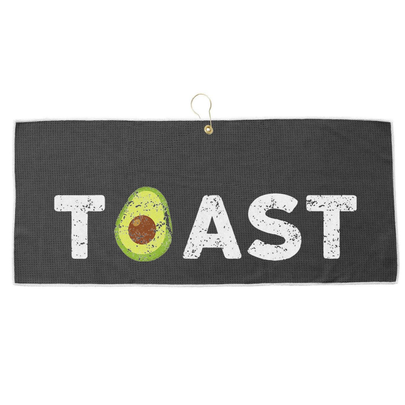 Avocado Toast Large Microfiber Waffle Golf Towel