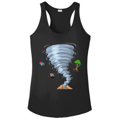 Awesome Tornado And Storm Chaser Severe Weather Lover Cool Gift Ladies PosiCharge Competitor Racerback Tank