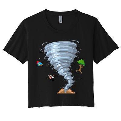 Awesome Tornado And Storm Chaser Severe Weather Lover Cool Gift Crop Top