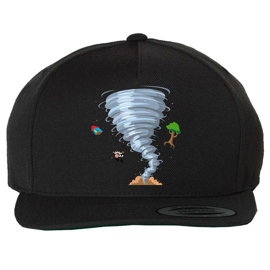 Awesome Tornado And Storm Chaser Severe Weather Lover Cool Gift Wool Snapback Cap