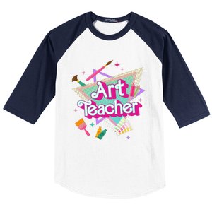 Art Teacher Art Therapist Hooray ItS Art Day Back To School Baseball Sleeve Shirt