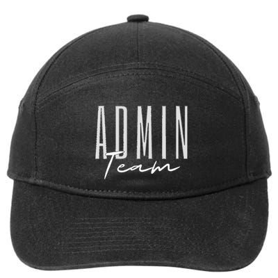 Admin Team Assistant Admin Squad Administrative Assistant 7-Panel Snapback Hat