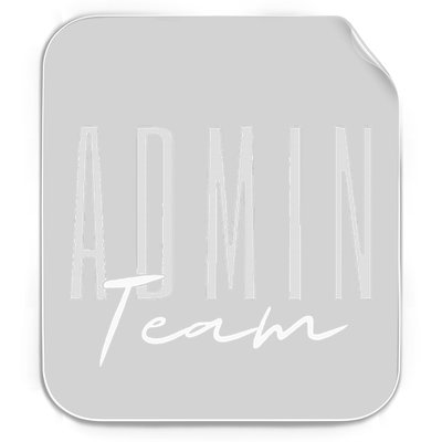 Admin Team Assistant Admin Squad Administrative Assistant Permanent Decal Sticker
