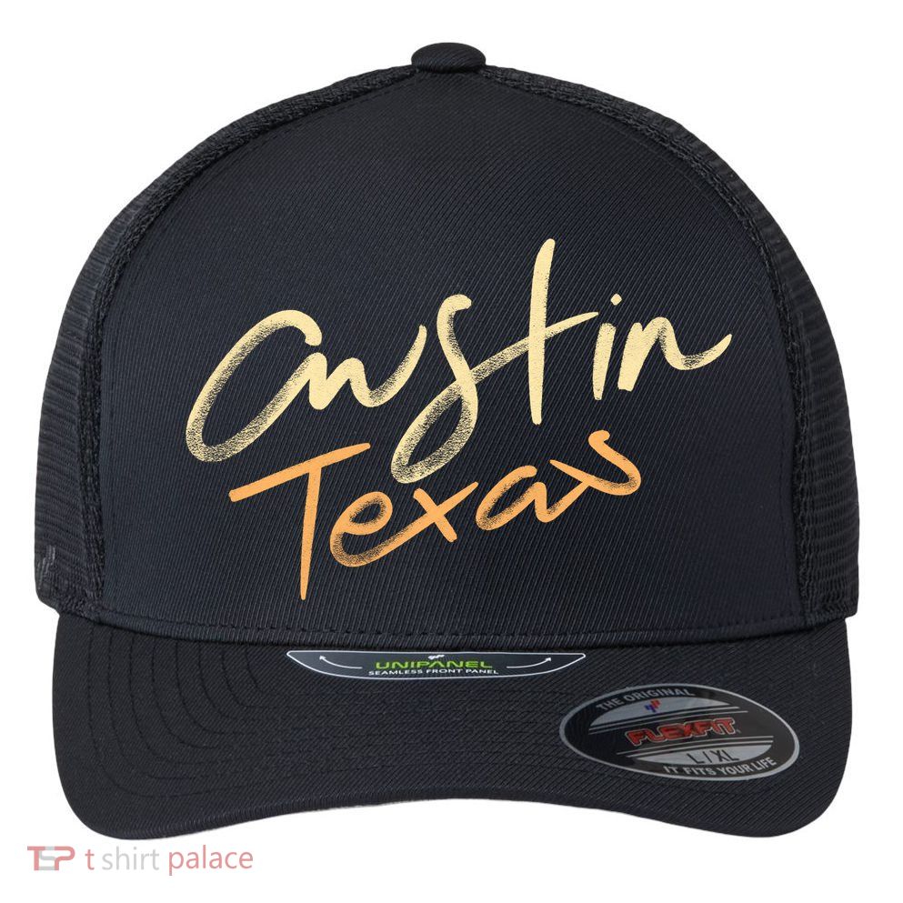 Austin Texas Flexfit Unipanel Trucker Cap