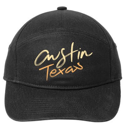 Austin Texas 7-Panel Snapback Hat