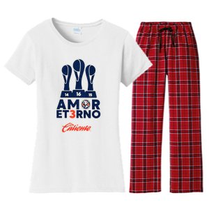 America Tricampeon. Amame Mas Women's Flannel Pajama Set