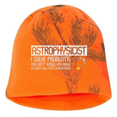 Astrophysics Telescope Astronomer Stars Galaxy Astrology Kati - Camo Knit Beanie