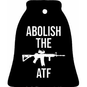 Abolish The Atf Pro Gun Ceramic Bell Ornament