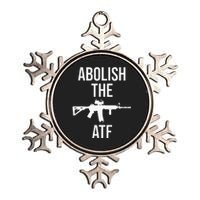 Abolish The Atf Pro Gun Metallic Star Ornament