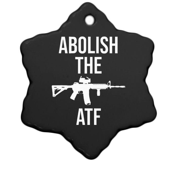 Abolish The Atf Pro Gun Ceramic Star Ornament