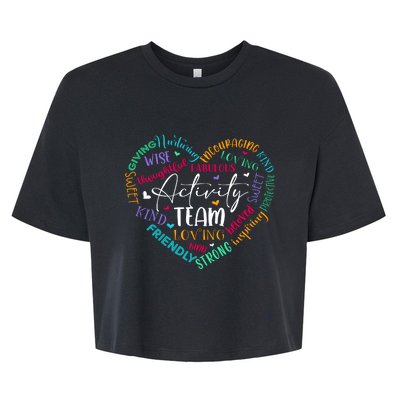 Activity Team Assistant Squad National Activity Professionals Week Bella+Canvas Jersey Crop Tee