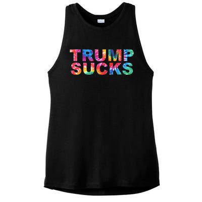 Anti Trump Ladies PosiCharge Tri-Blend Wicking Tank