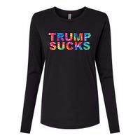 Anti Trump Womens Cotton Relaxed Long Sleeve T-Shirt