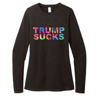 Anti Trump Womens CVC Long Sleeve Shirt