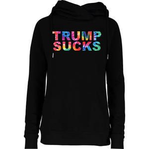 Anti Trump Womens Funnel Neck Pullover Hood