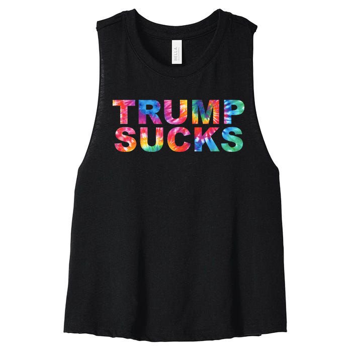 Anti Trump Women's Racerback Cropped Tank