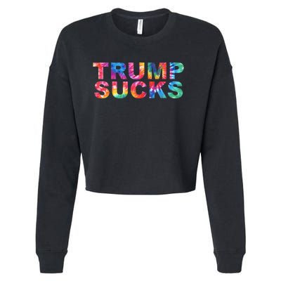 Anti Trump Cropped Pullover Crew