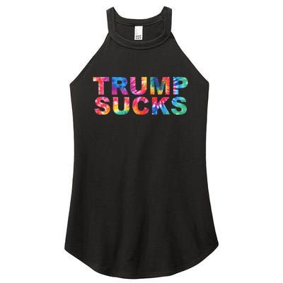 Anti Trump Women's Perfect Tri Rocker Tank