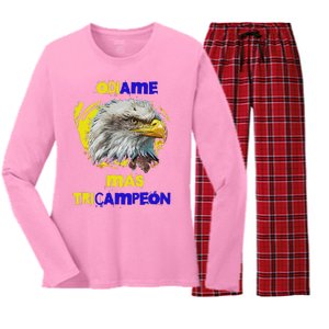 America Tricampeon Women's Long Sleeve Flannel Pajama Set 