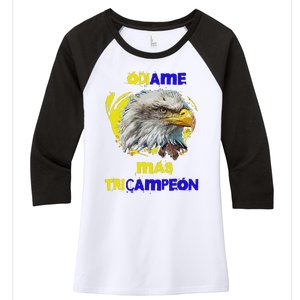 America Tricampeon Women's Tri-Blend 3/4-Sleeve Raglan Shirt