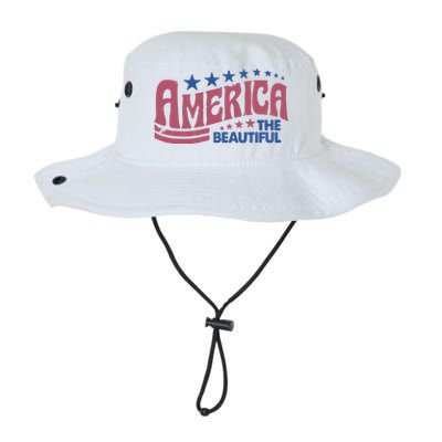 America The Beautiful Retro Vintage American 4th Of July Legacy Cool Fit Booney Bucket Hat