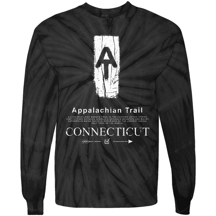 Appalachian Trail Blaze Connecticut Tie-Dye Long Sleeve Shirt