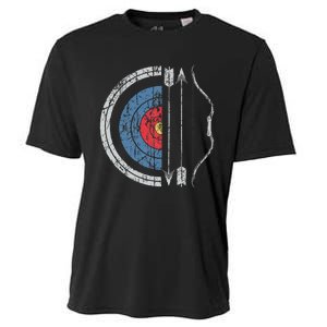 Archery Target Bow And Arrow Marksman Quiver For Archers Cooling Performance Crew T-Shirt