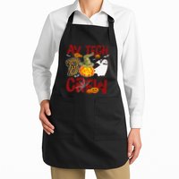 Av Tech Boo Crew Halloween Audio Visual Technician Match Full-Length Apron With Pockets
