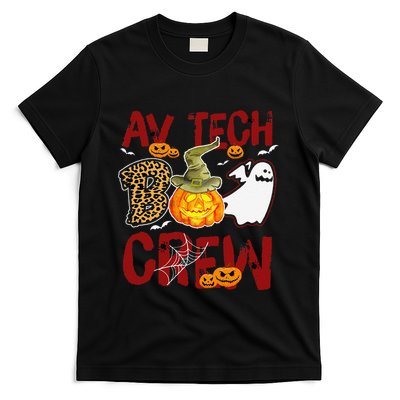 Av Tech Boo Crew Halloween Audio Visual Technician Match T-Shirt