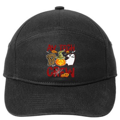 Av Tech Boo Crew Halloween Audio Visual Technician Match 7-Panel Snapback Hat