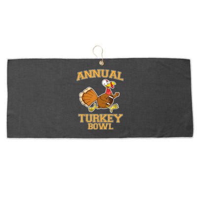 Annual Turkey Bowl Thanksgiving Football Cool Gift Large Microfiber Waffle Golf Towel