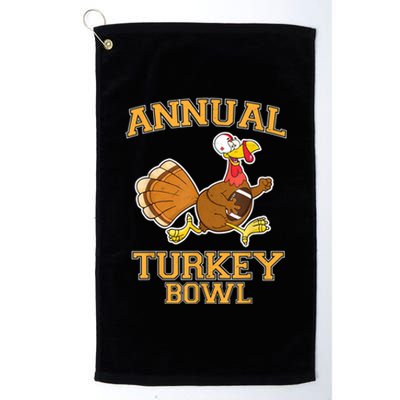 Annual Turkey Bowl Thanksgiving Football Cool Gift Platinum Collection Golf Towel