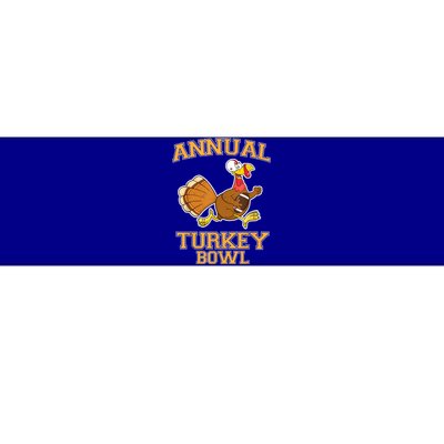 Annual Turkey Bowl Thanksgiving Football Cool Gift Bumper Sticker