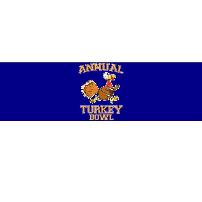 Annual Turkey Bowl Thanksgiving Football Cool Gift Bumper Sticker