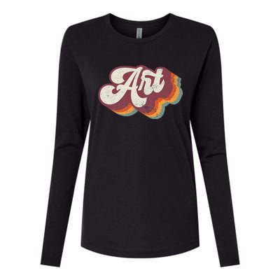 Art Teacher Back To School Womens Cotton Relaxed Long Sleeve T-Shirt