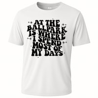 At The Ballpark Is Where I Spend Most Of My Days Baseball Performance Shirt