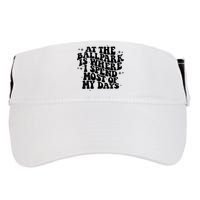 At The Ballpark Is Where I Spend Most Of My Days Baseball Adult Drive Performance Visor