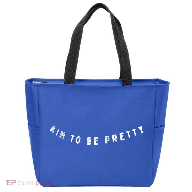 Aim To Be Pretty Gift Zip Tote Bag