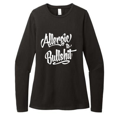 Allergic To Bullshit (2) Womens CVC Long Sleeve Shirt