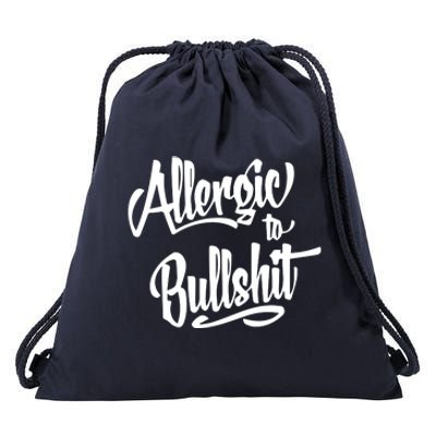 Allergic To Bullshit (2) Drawstring Bag