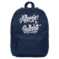 Allergic To Bullshit (2) 16 in Basic Backpack