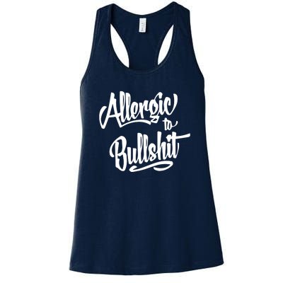 Allergic To Bullshit (2) Women's Racerback Tank