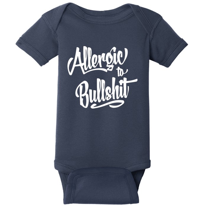 Allergic To Bullshit (2) Baby Bodysuit