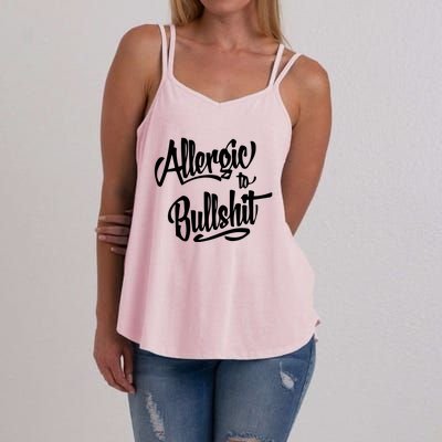 Allergic To Bullshit (2) Women's Strappy Tank