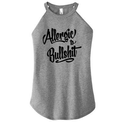 Allergic To Bullshit (2) Women's Perfect Tri Rocker Tank