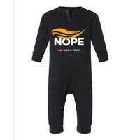 Anti Trump Biden 2020 Trump Nope Trump No Humorous Infant Fleece One Piece