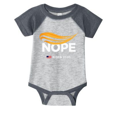 Anti Trump Biden 2020 Trump Nope Trump No Humorous Infant Baby Jersey Bodysuit