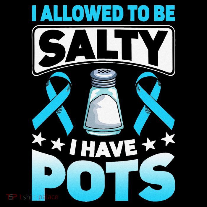 Allowed To Be Salty I Have POTS Syndrome Awareness Sustainable Bucket Hat