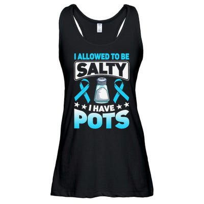 Allowed To Be Salty I Have POTS Syndrome Awareness Ladies Essential Flowy Tank
