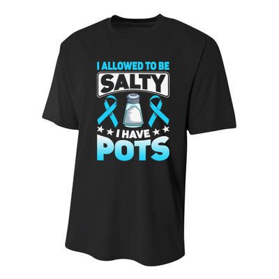 Allowed To Be Salty I Have POTS Syndrome Awareness Youth Performance Sprint T-Shirt